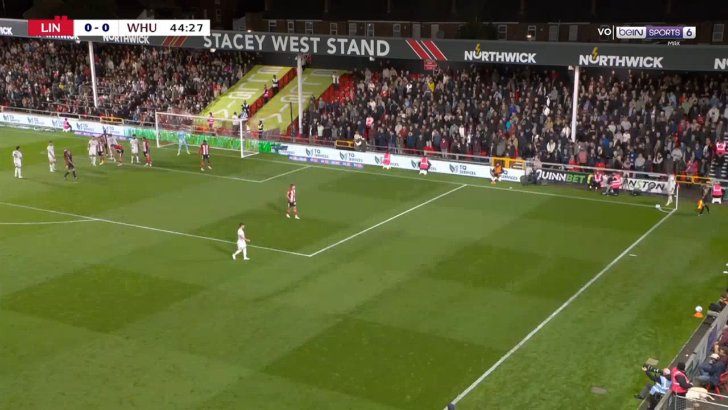 Lincoln City 0-1 West Ham United — Konstantinos Mavropanos 45'