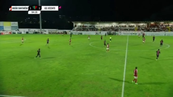 União de Santarém 2-1 Gil Vicente — Rodrigo Mordomo 55'