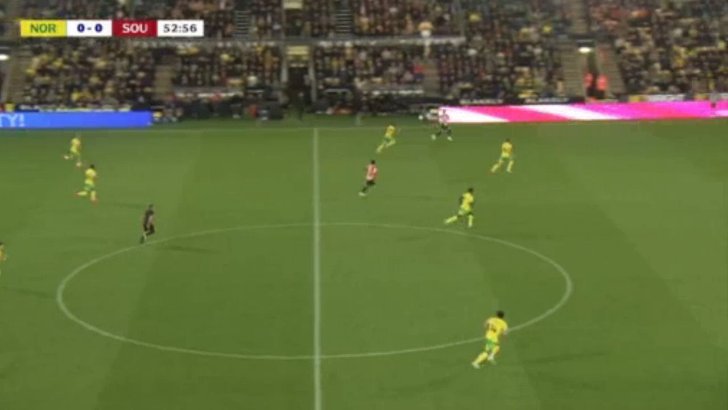 Norwich City 0-1 Southampton — Kuryu Matsuki 54'