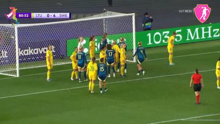 Lithuania Women 0-5 Sweden Women — Amanda Ilestedt 81'