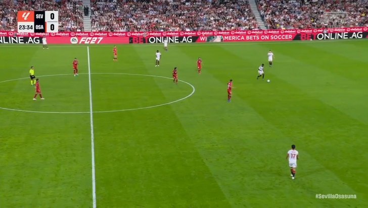 Sevilla 1-0 Osasuna — Isaac Romero 24'