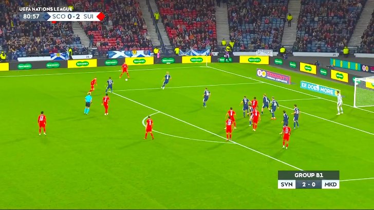 Scotland 0-3 Switzerland — Zeki Amdouni 82'
