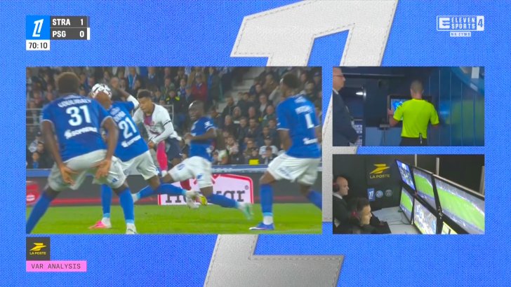 Ousmane Dembele penalty miss against Strasbourg 72'