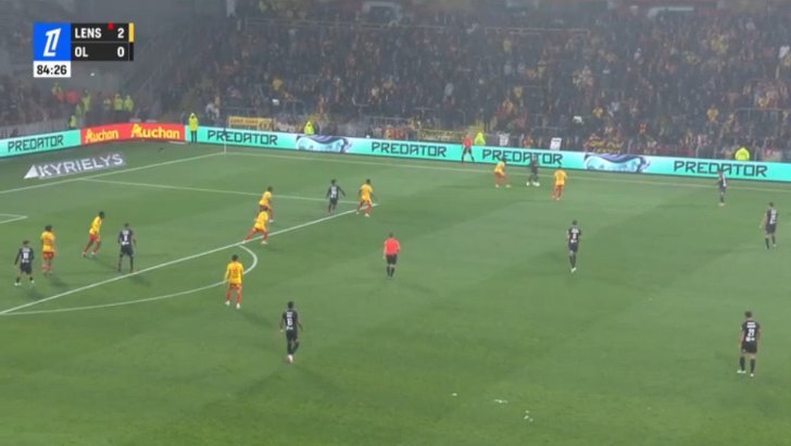 Lens 2-1 Lyon — Khalis Merah 85'