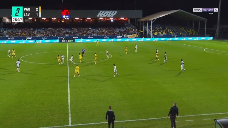 Pau FC 3-1 Laval — Hacene Benali 76'