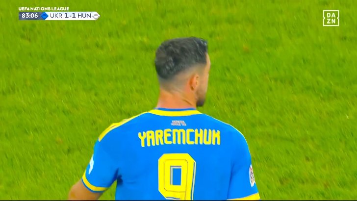 Ukraine 1-1 Hungary — Roman Yaremchuk 84'
