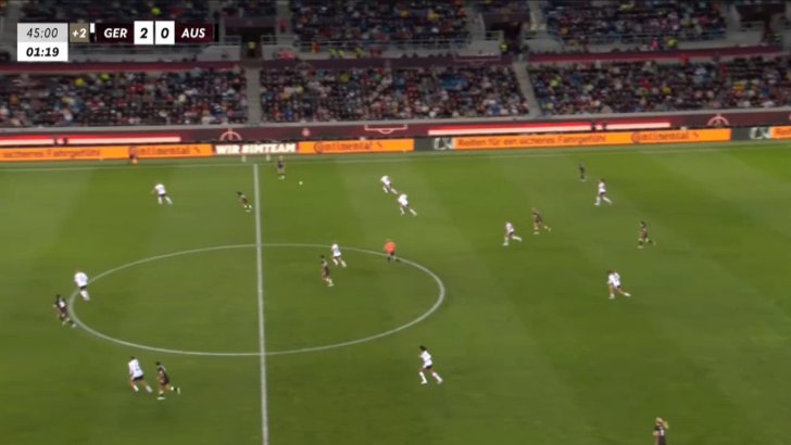 Germany Women 2-1 Australia Women — Samantha Kerr 45'