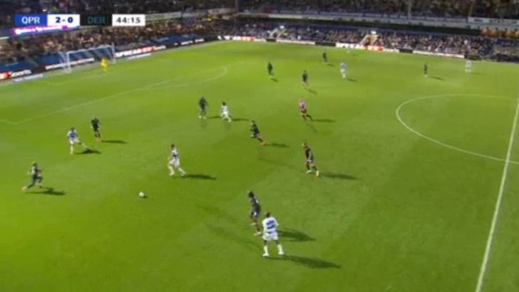 QPR 3-0 Derby — Harvey Vale 45'