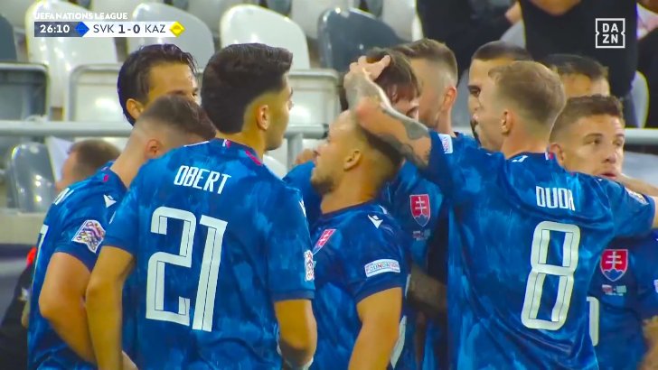 Slovakia 1-0 Kazakhstan — Leo Sauer 26'