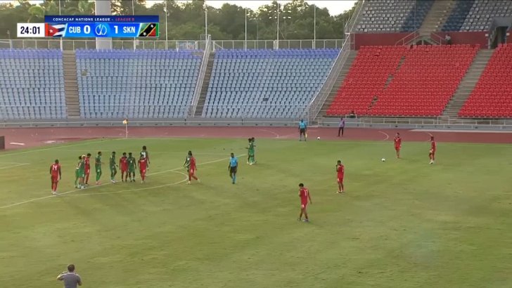St Kitts and Nevis 1-1 Cuba — Yunior Yuri Perez 25'