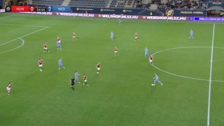 Hungary Women 0-3 Netherlands Women — Victoria Pelova 26'
