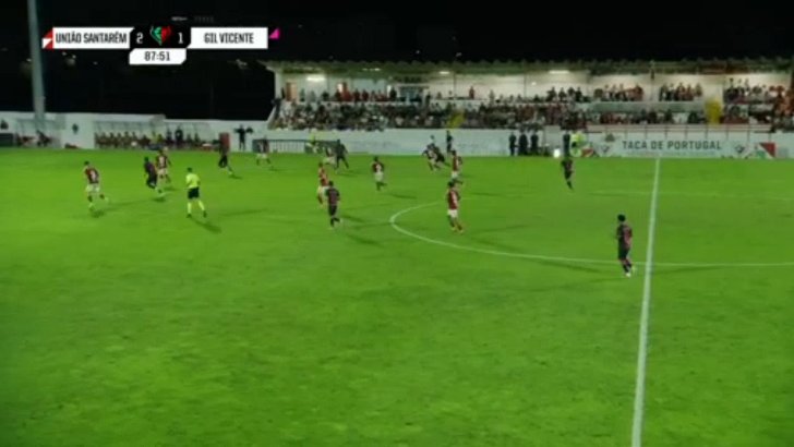 União de Santarém 2-2 Gil Vicente — Santiago Gonzalez Garcia 89'