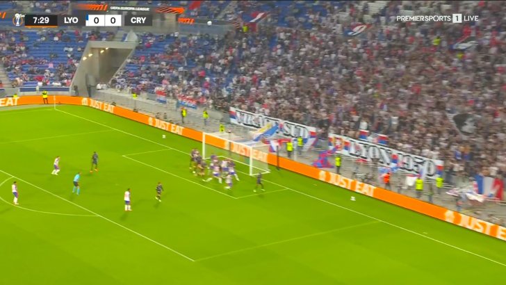 Lyon 1-0 Crystal Palace — Corentin Tolisso 8'