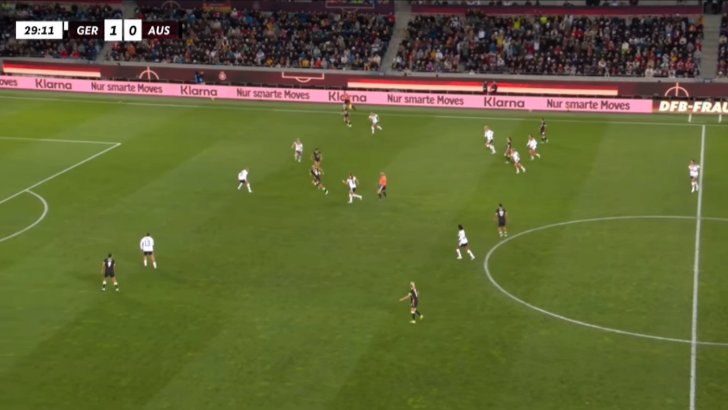Germany Women 2-0 Australia Women — Melissa Klara Kossler 30'