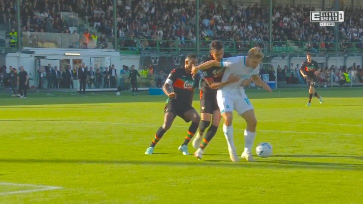 Kevin De Bruyne penalty miss against Venezia 68'