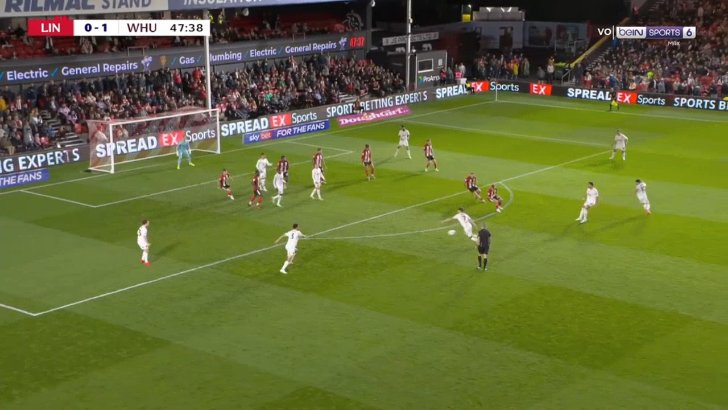 Lincoln City 0-2 West Ham United — Edvin Austbo 48'